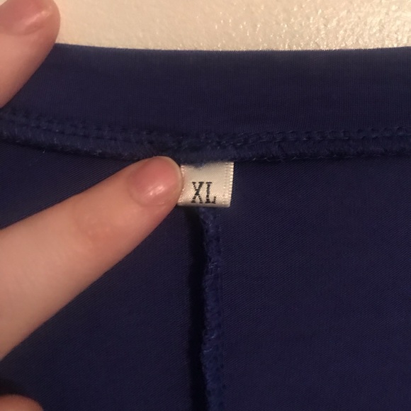 Blue Longsleeve Shift Dress - Picture 2 of 4